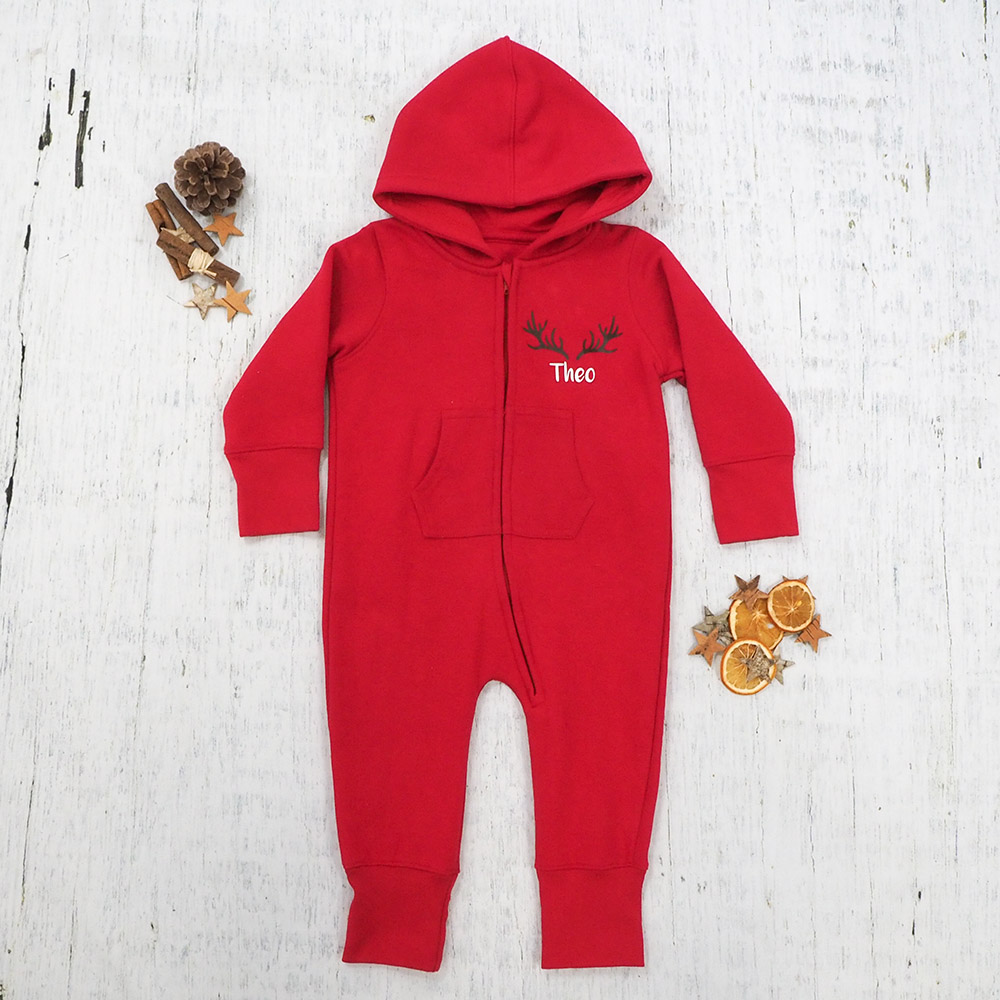 Antler Fleece Lined Onesie Patrick and the Fox